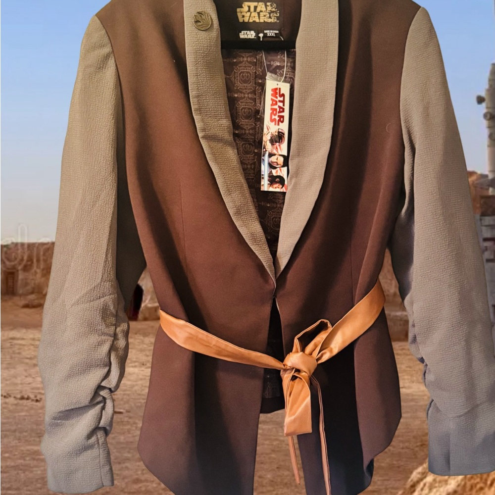 Star Wars Rey Women’s Blazer with Tan Tie